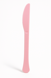 Heavyweight New Pink Plastic Knives